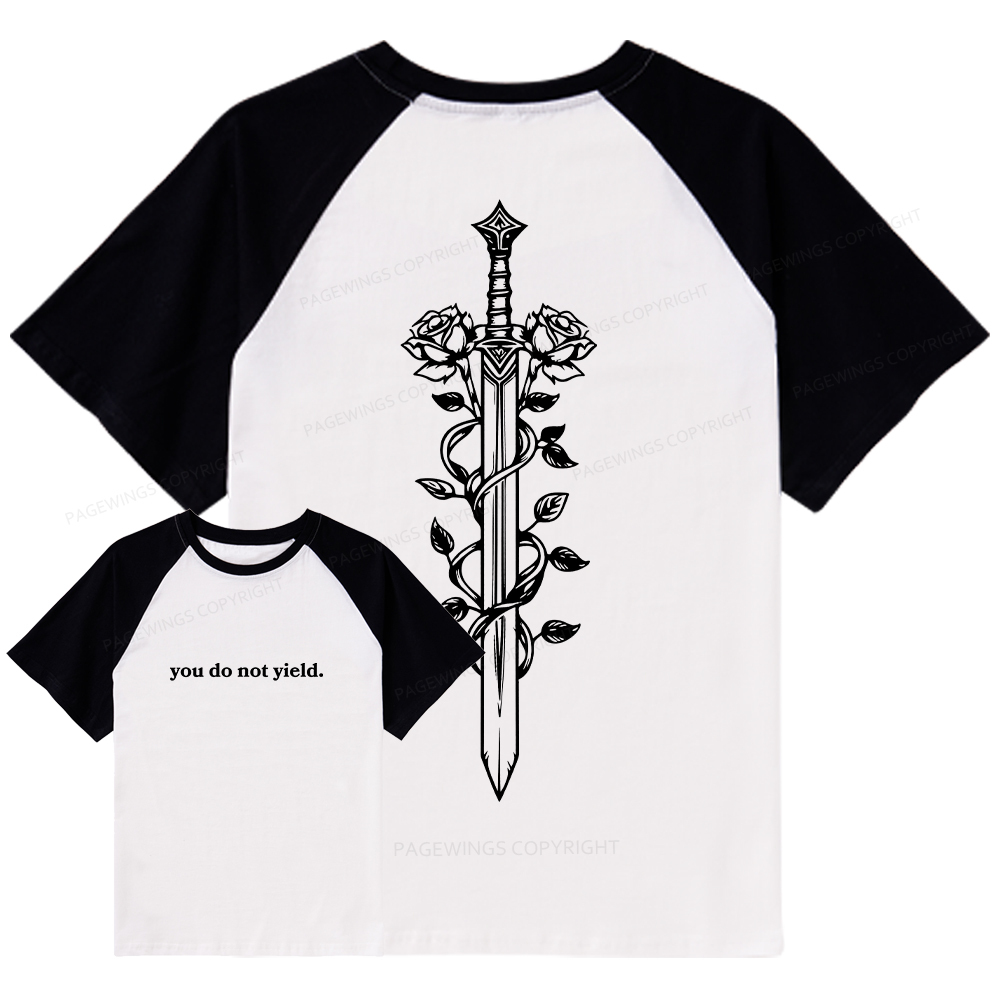 Pagewings Throne of Glass Merch TOG Shirt Aelin Galathynius Raglan T-shirt