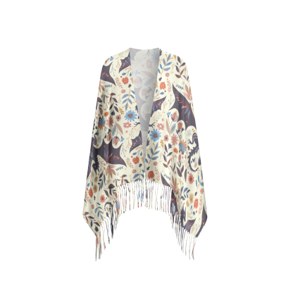 Pagewings Fantasy Bookish Long Fringe Scarf