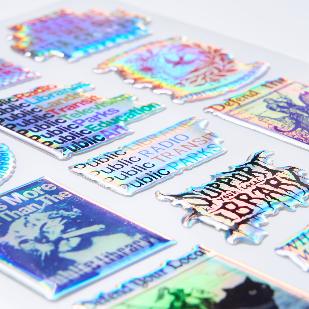 Pagewings Library Holographic Stickers