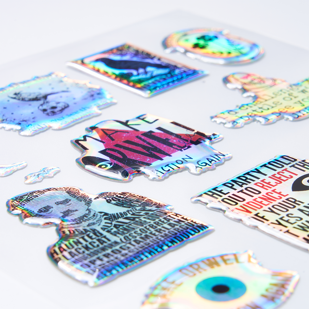 Pagewings Literature Holographic Stickers