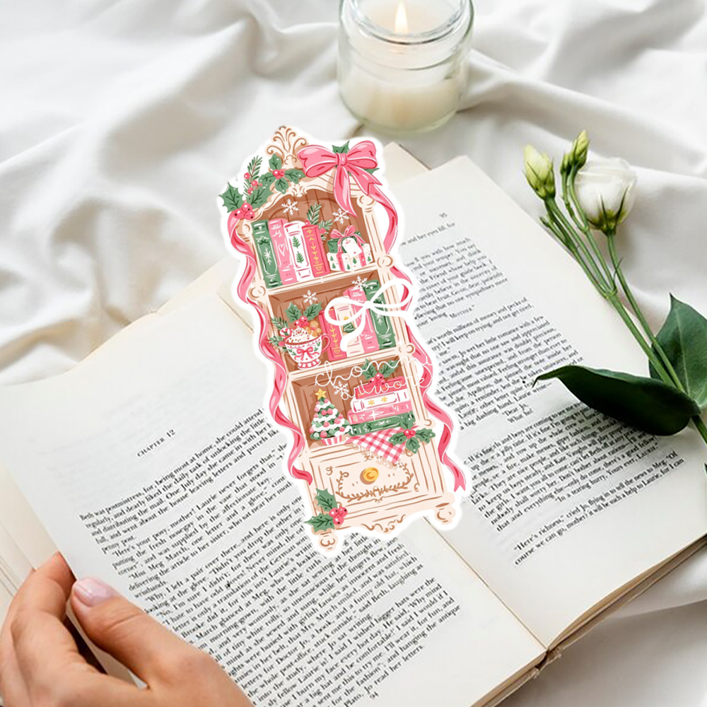 Pagewings Christmas Bookshelf  Bookmark