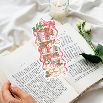 Pagewings Christmas Bookshelf  Bookmark