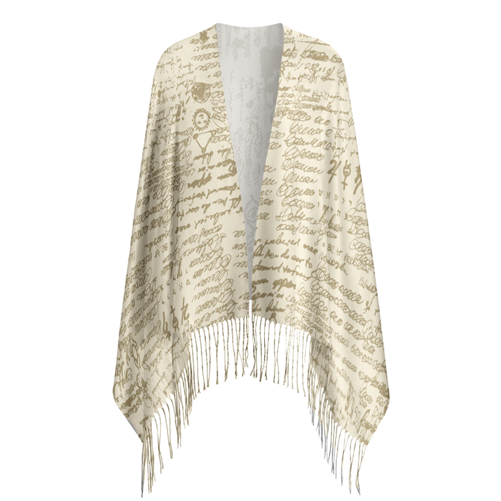 Pagewings Literature Long Fringe Scarf