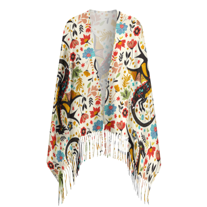 Pagewings Fantasy Bookish Long Fringe Scarf