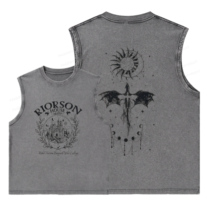 Pagewings Fourth Wing Unisex Washed Tank Top