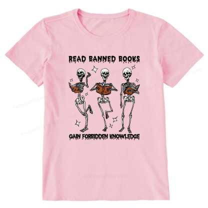 Pagewings Read Banned Books Gain Forbidden Knowledge Classic T-shirt