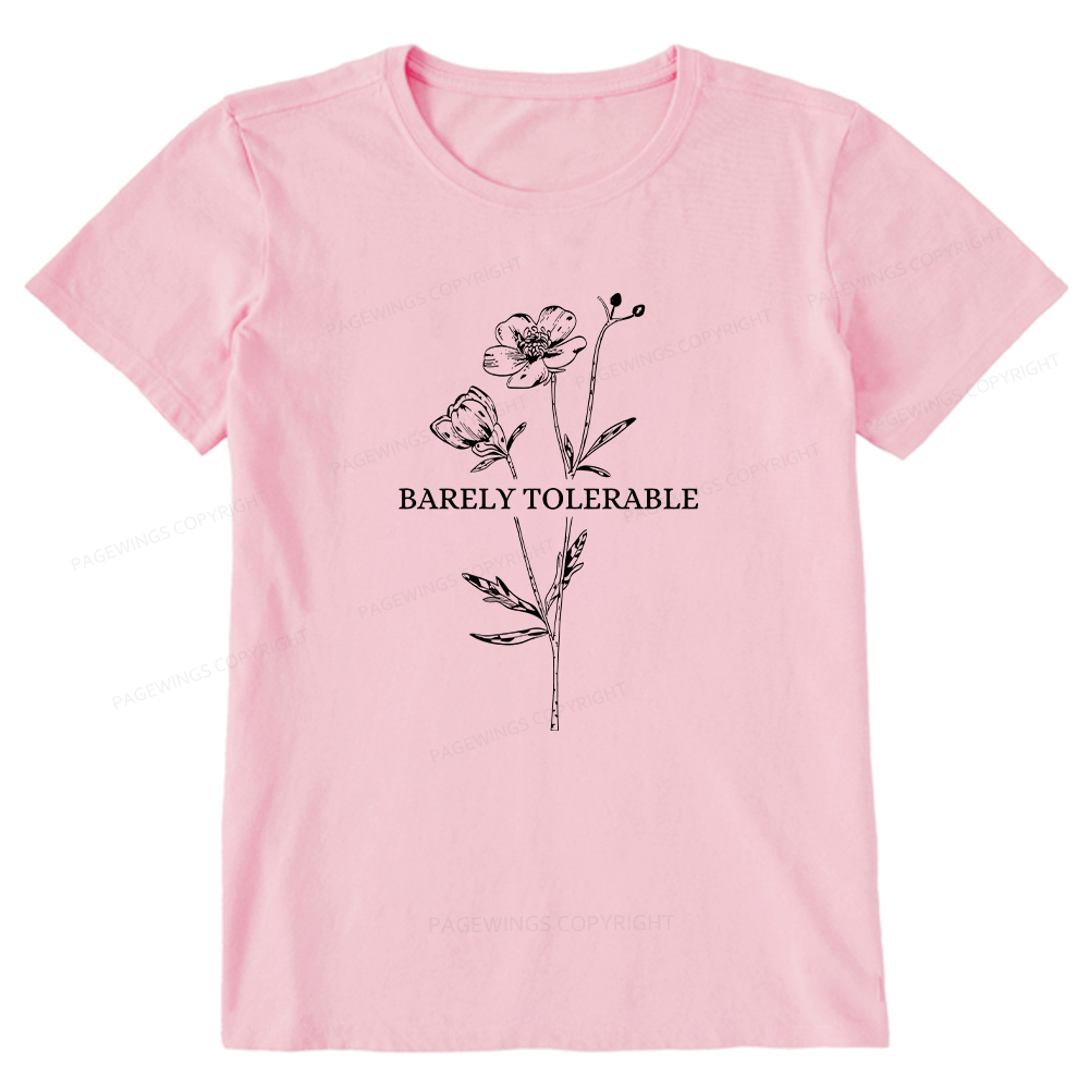 Pagewings Barely Tolerable Unisex Classic T-shirt