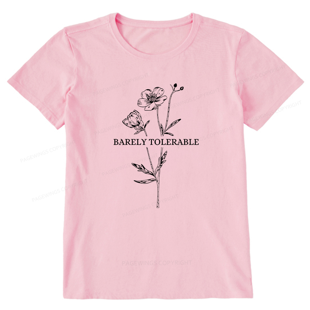 Pagewings Barely Tolerable Unisex Classic T-shirt