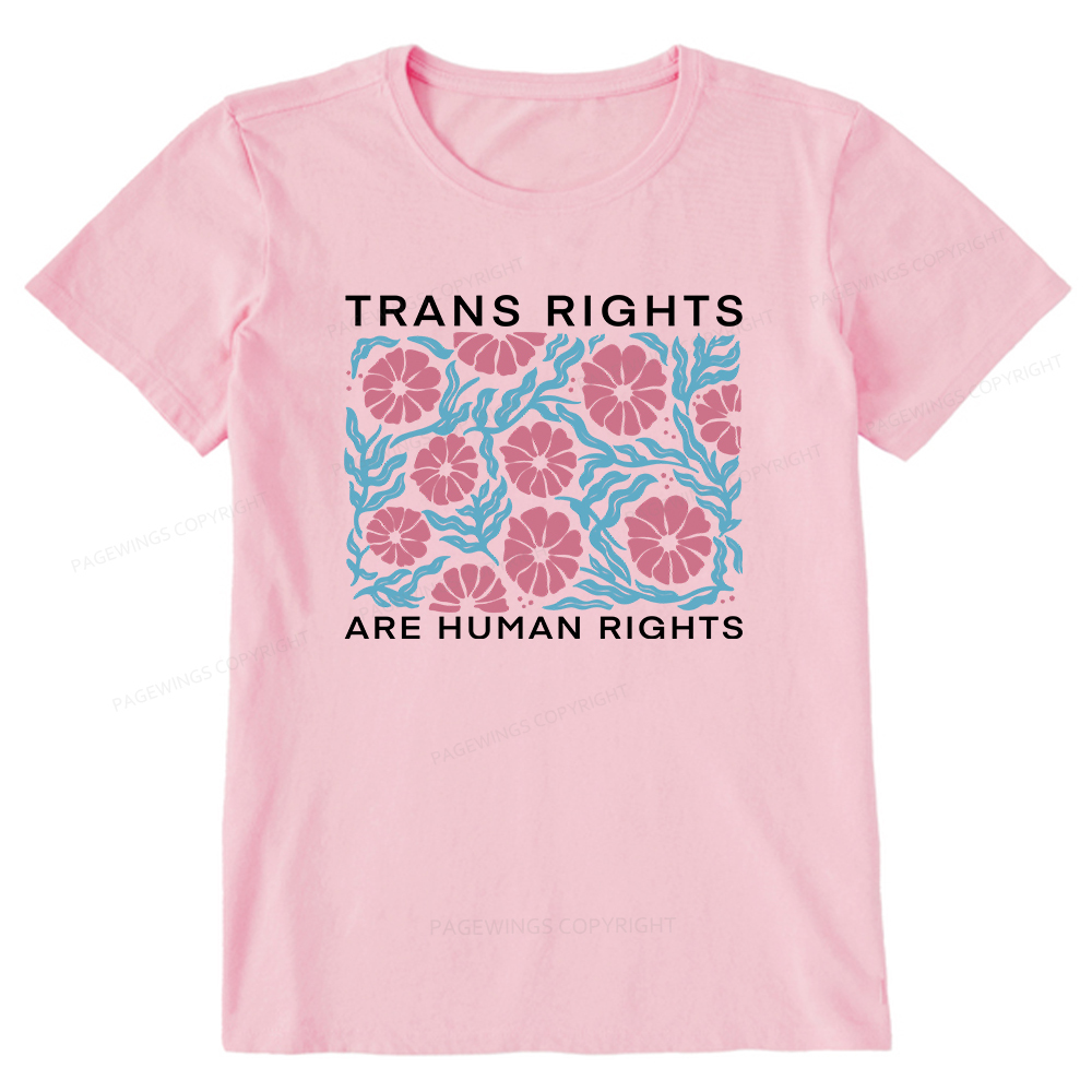 Pagewings Trans Rights Are Human Rights Unisex Classic T-shirt