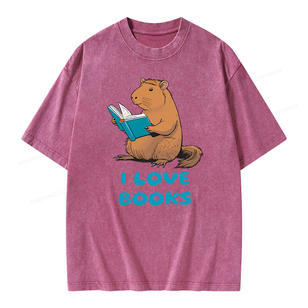 [Copy]Pagewings Week and Library Unisex Washed T-shirt