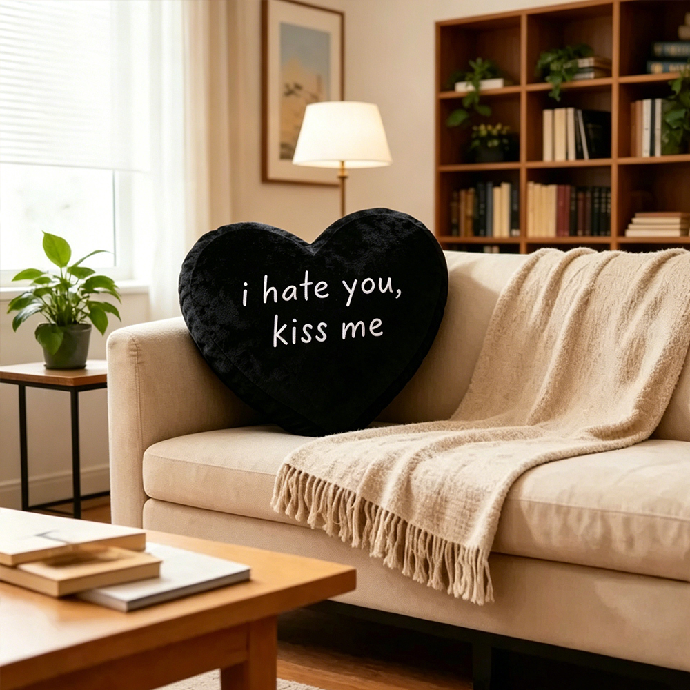 Pagewings Enemies to Lovers Shaped Throw Pillow