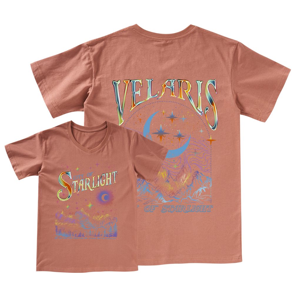 Pagewings Velaris City Of Starlight ACOTAR Two-Sided V-neck T-shirt