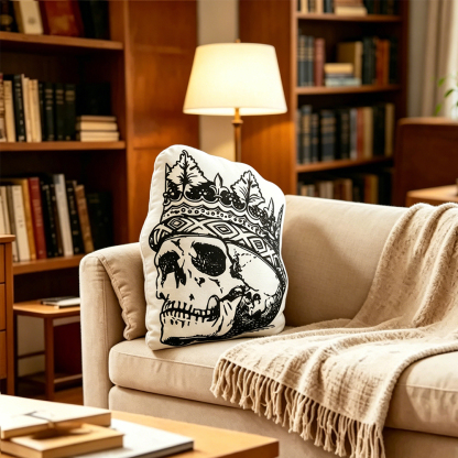 Pagewings Hell is Empty Shaped Throw Pillow