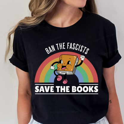 Pagewings Ban The Fascists Save The Books Shirt Unisex Classic T-shirt