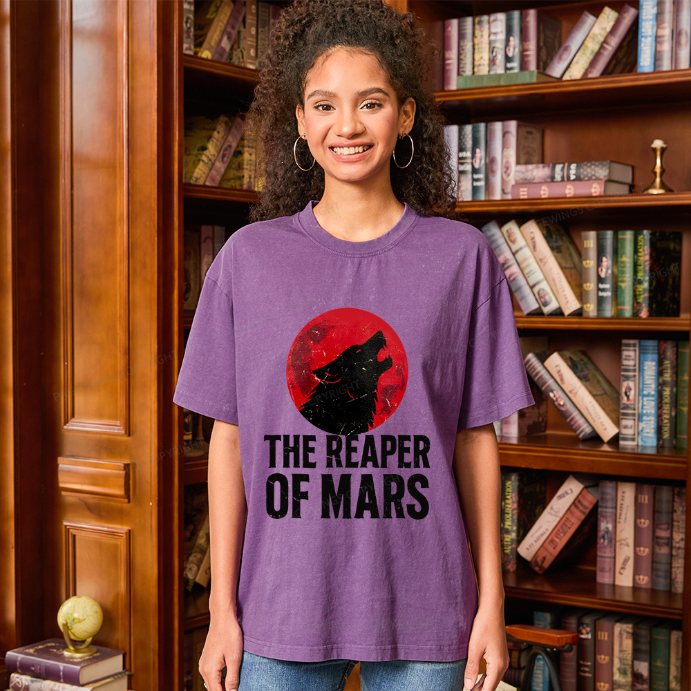Pagewings The Reaper of Mars Unisex Washed T-shirt