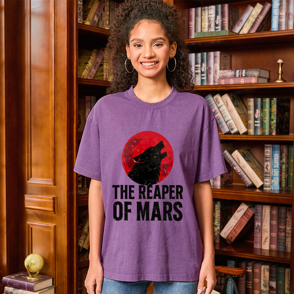 Pagewings The Reaper of Mars Unisex Washed T-shirt