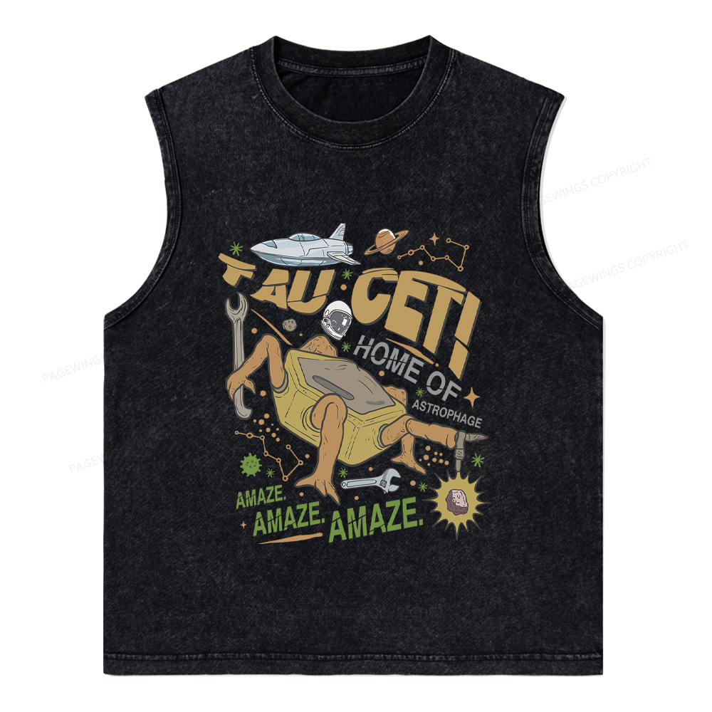 Pagewings Rocky Bookish Unisex Washed Tank Top