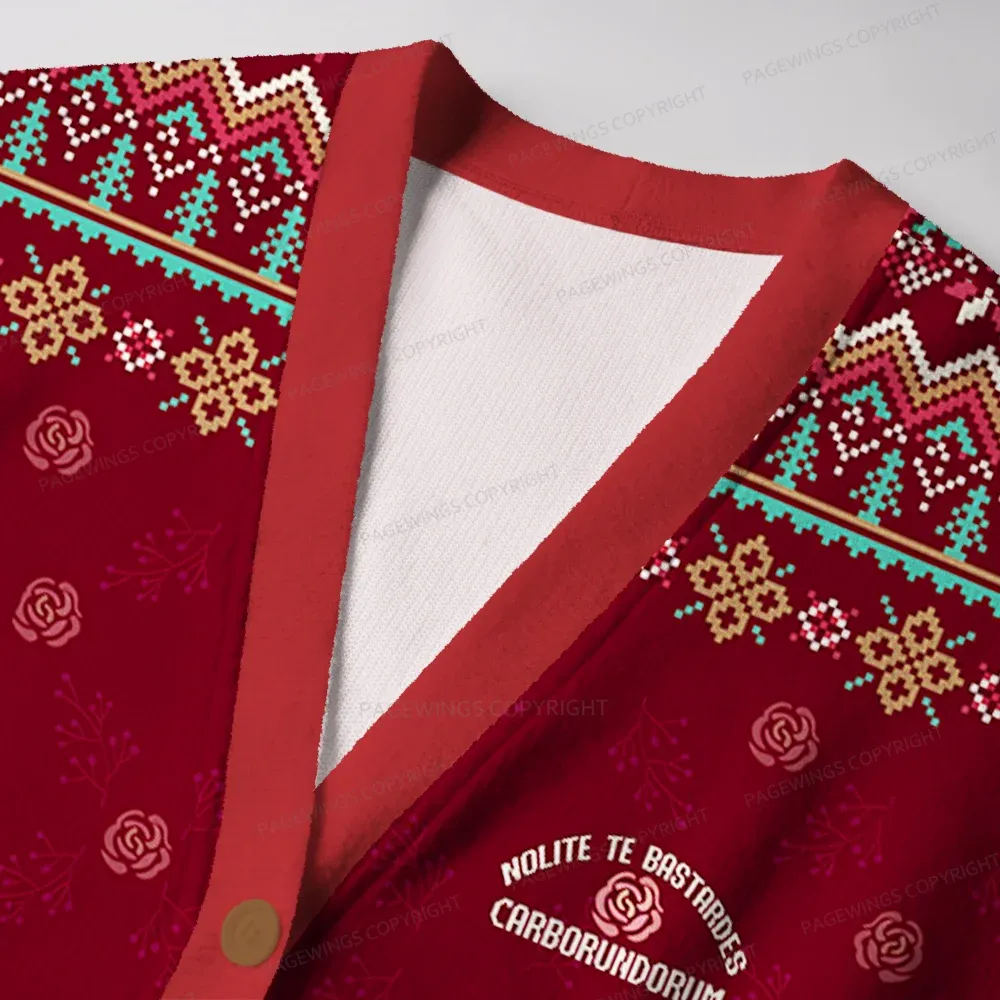 Pagewings Nolite Te Bastardes Carborundorum Unisex Ugly Cardigan Sweaters