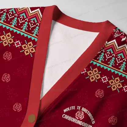 Pagewings Nolite Te Bastardes Carborundorum Unisex Ugly Cardigan Sweaters