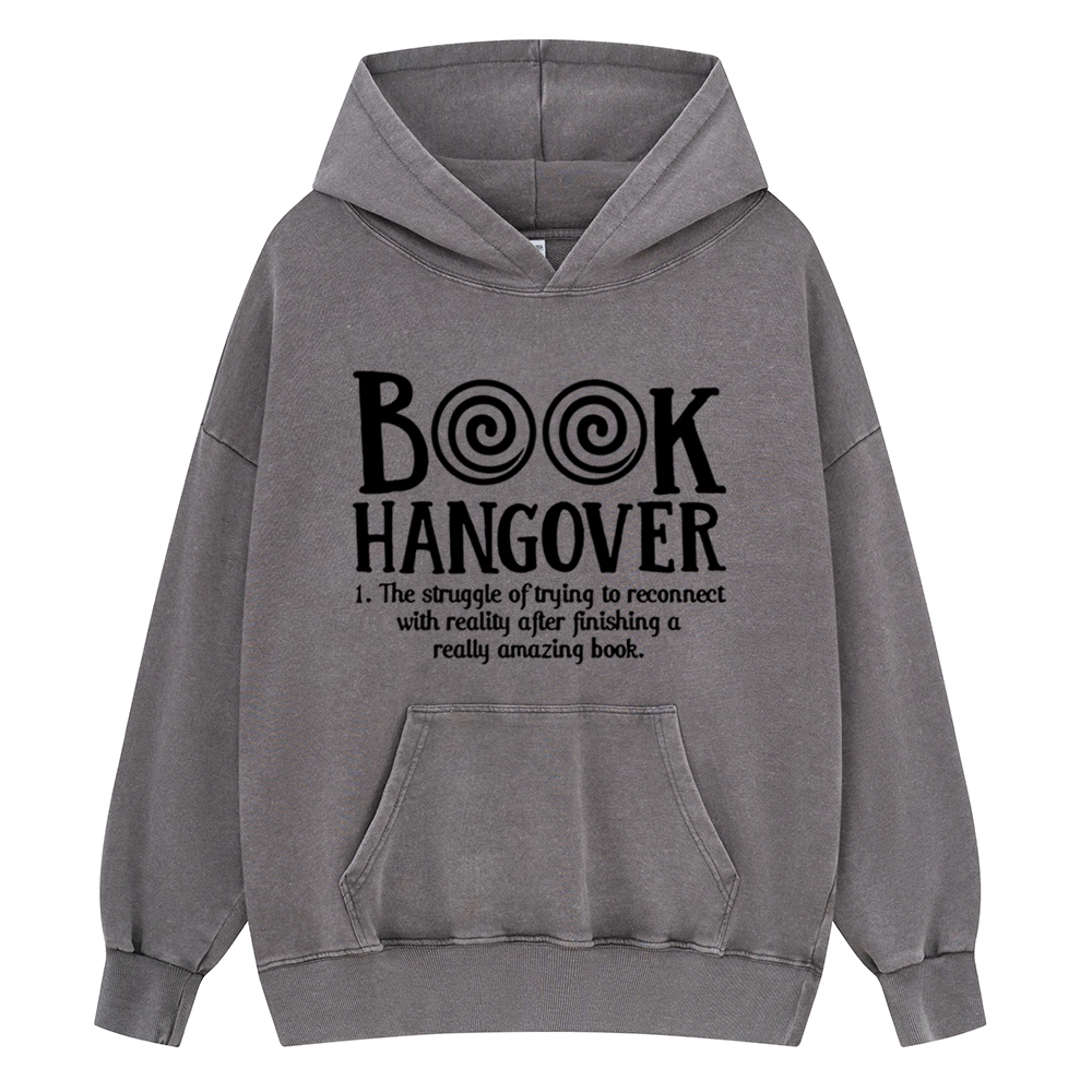 Pagewings Book Hangover Unisex Washed Hoodie