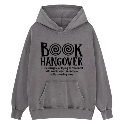 Pagewings Book Hangover Unisex Washed Hoodie