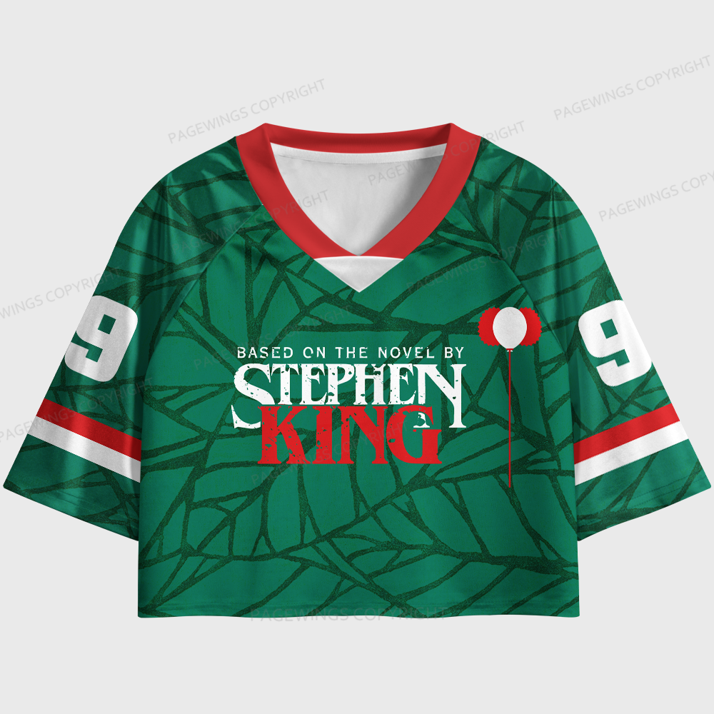 Pagewings Based On The Novel  Women's Cropped Jersey