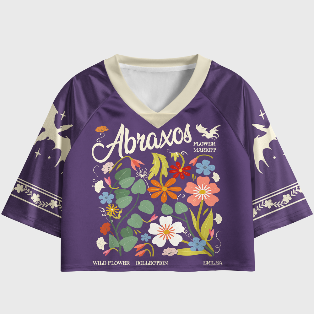 Pagewings Fantasy Reader Women's Cropped Jersey