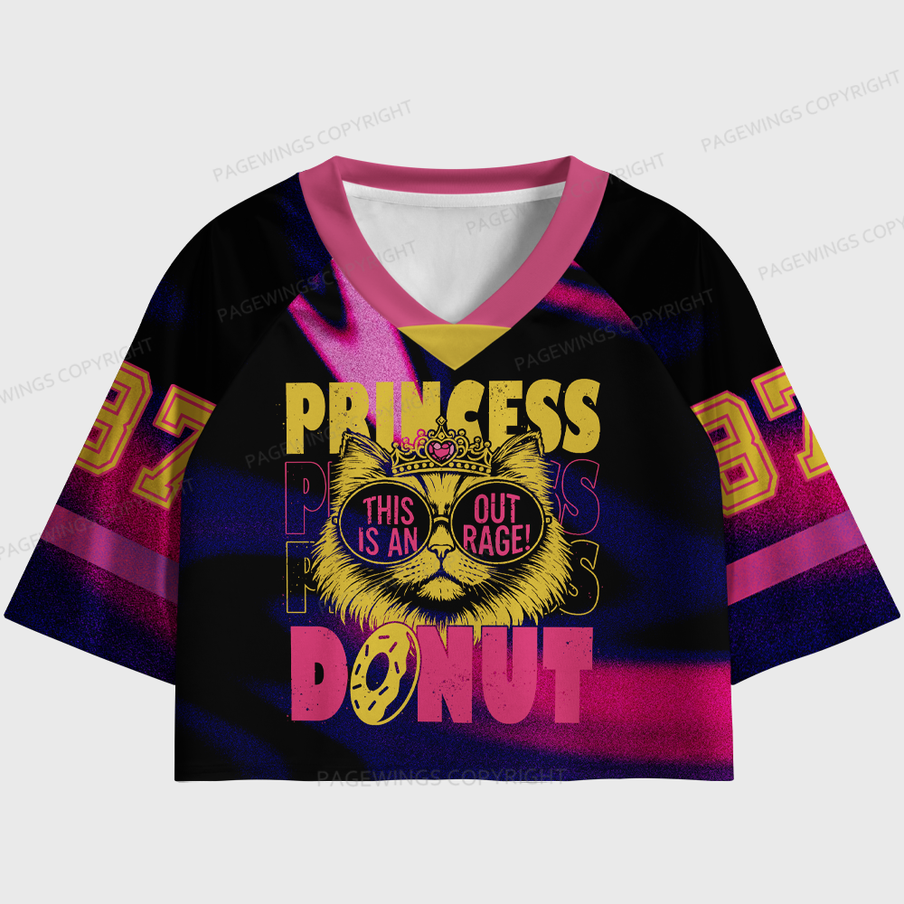 Pagewings This Is An Outrage Women's Cropped Jersey
