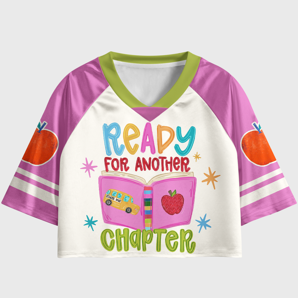 Pagewings Ready For Another Chapter Women's Cropped Jersey