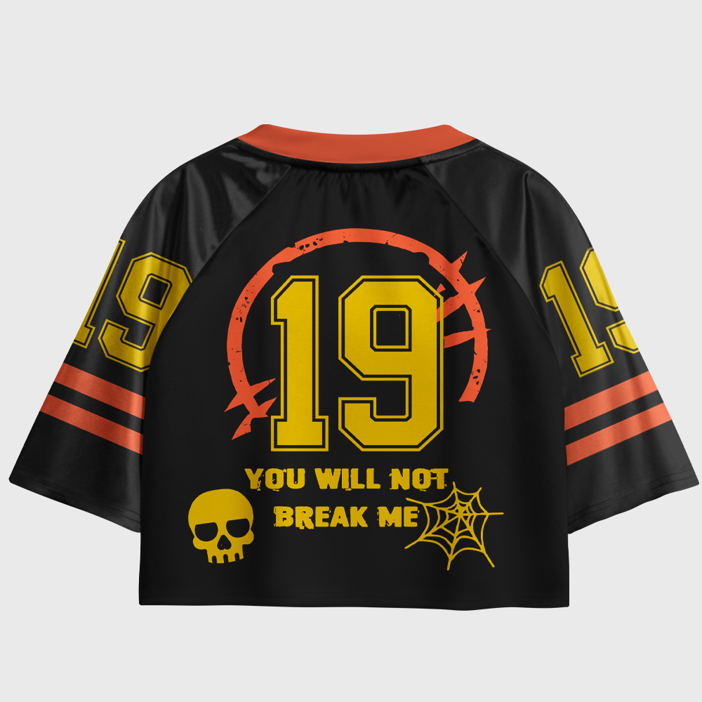 Pagewings You Will Not Break Me Women's Cropped Jersey