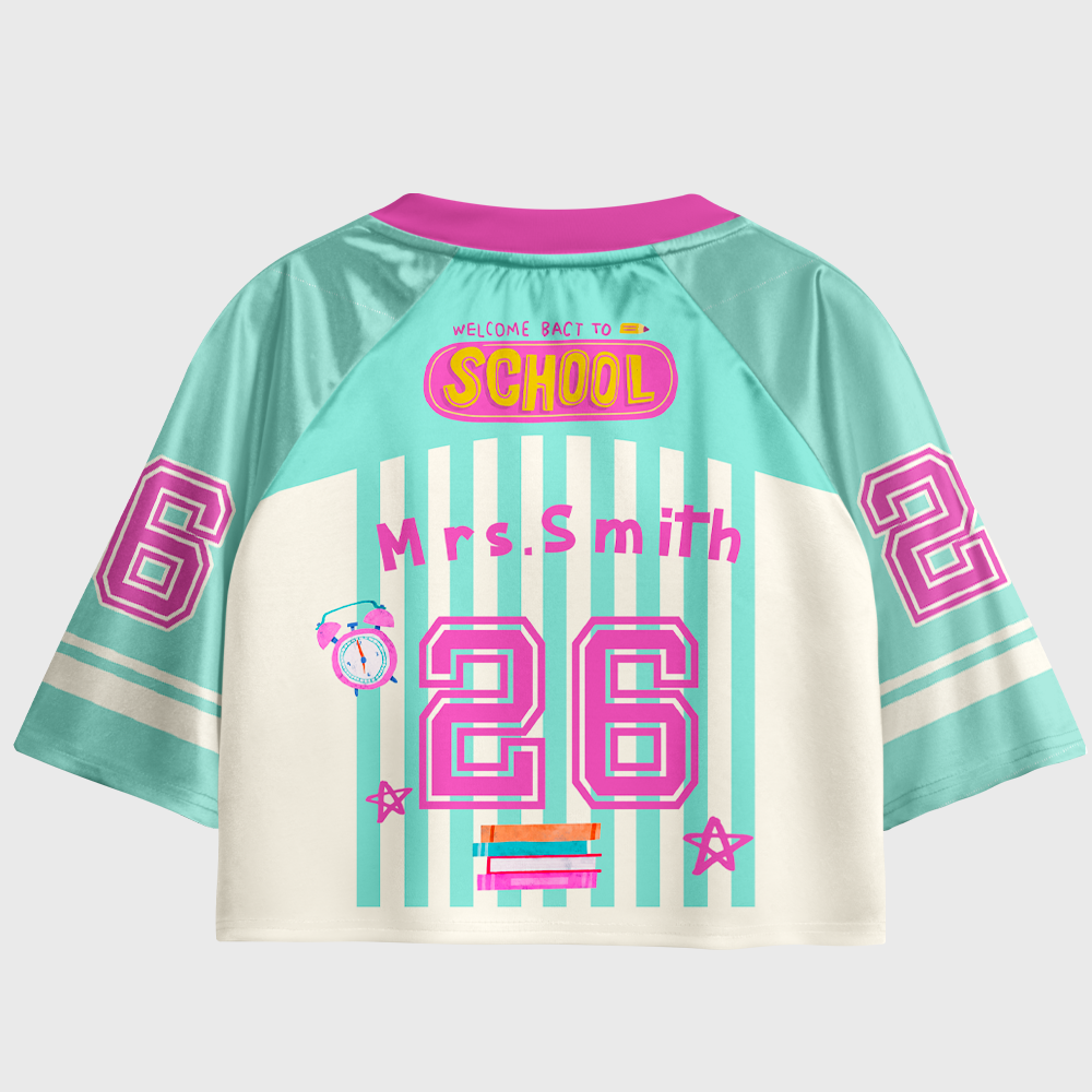 Pagewings Read More Books Women's Cropped Jersey