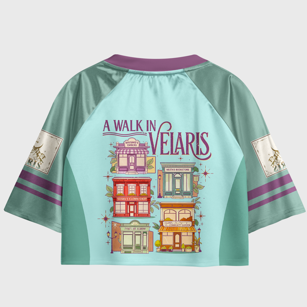 Pagewings Fantasy Novel Lover Women's Cropped Jersey