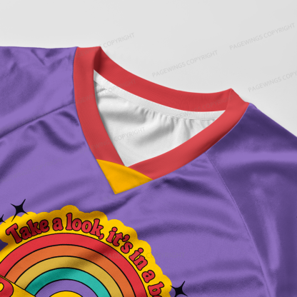 Pagewings Take A Look It’s In A Book Women's Cropped Jersey