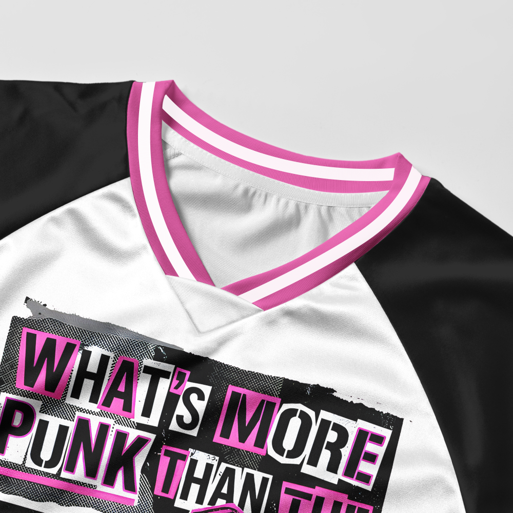 Pagewings More Punk Than The Public Library Women's Cropped Jersey