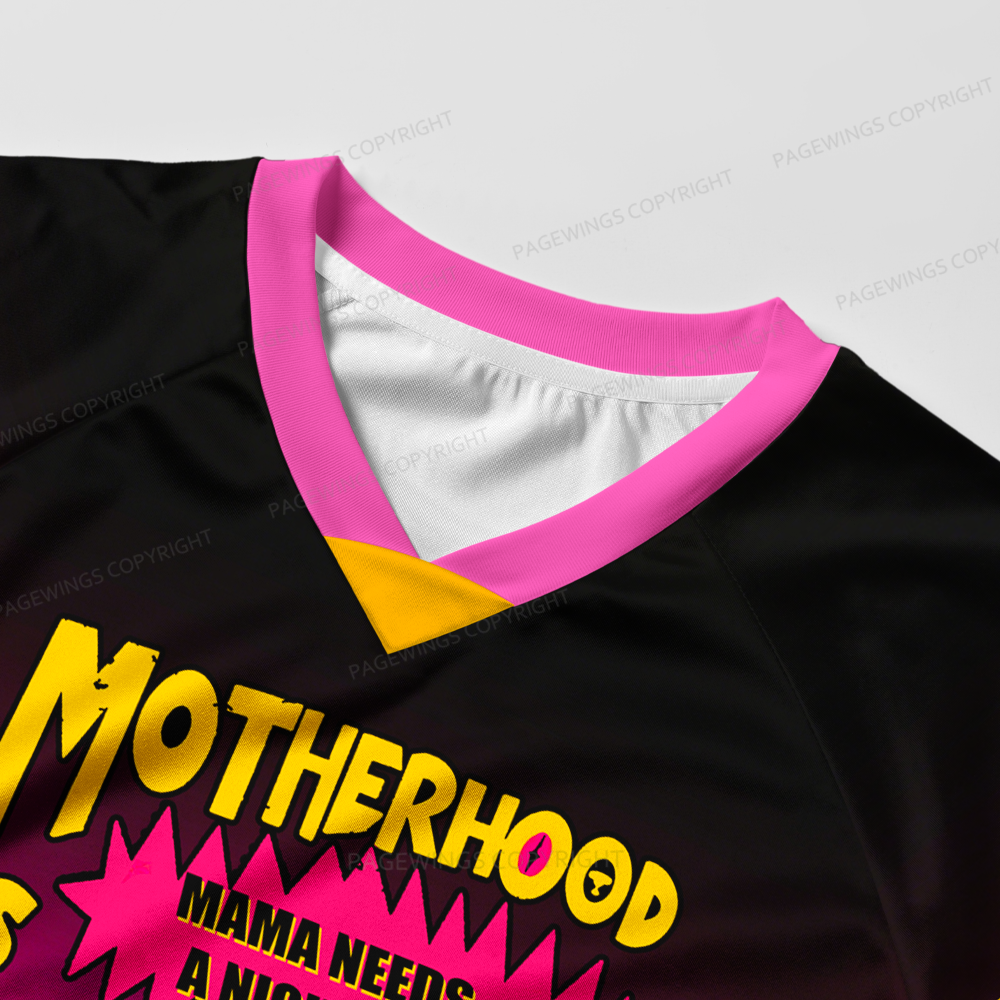Pagewings Motherhood Is An Outrage Women's Cropped Jersey