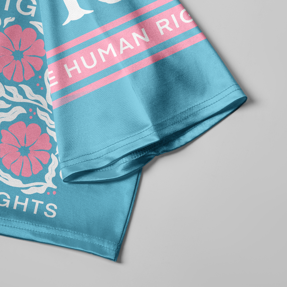 Pagewings Trans Rights Are Human Rights Women's Cropped Jersey