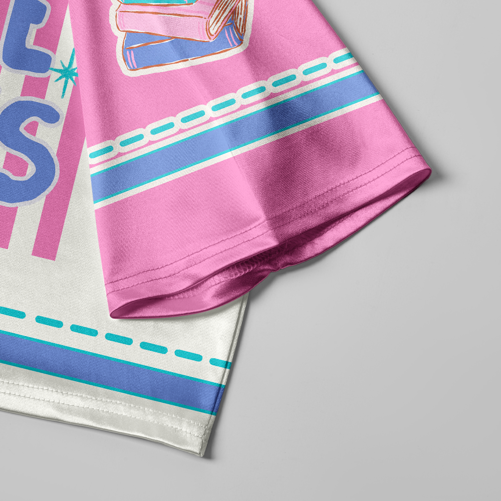 Pagewings Read More Books Women's Cropped Jersey