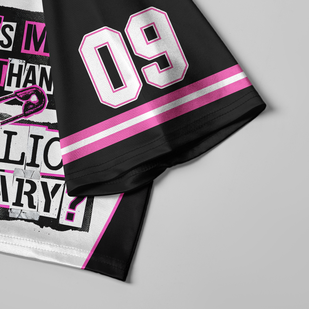 Pagewings More Punk Than The Public Library Women's Cropped Jersey