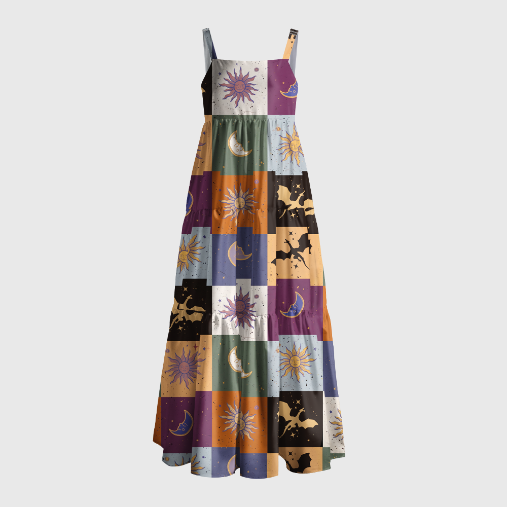 Pagewings Fantasy Book Lover Maxi Dress