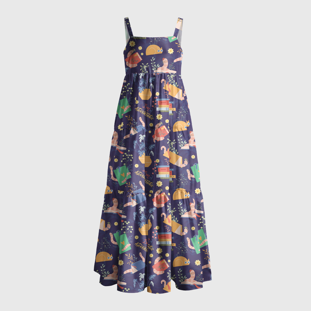 Pagewings Cozy Book Lover Maxi Dress