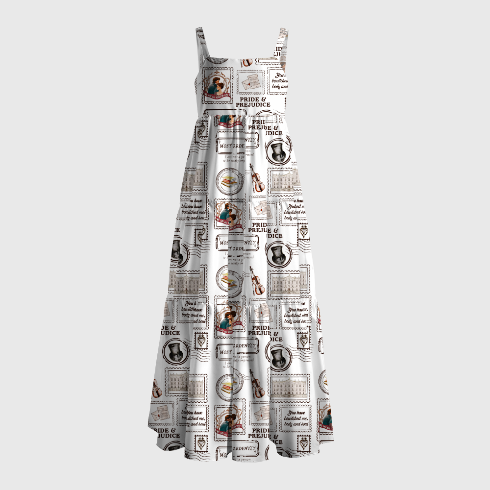 Pagewings Vintage Bookish Maxi Dress