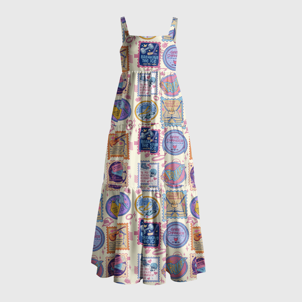 Pagewings Hockey Stamps Maxi Dress