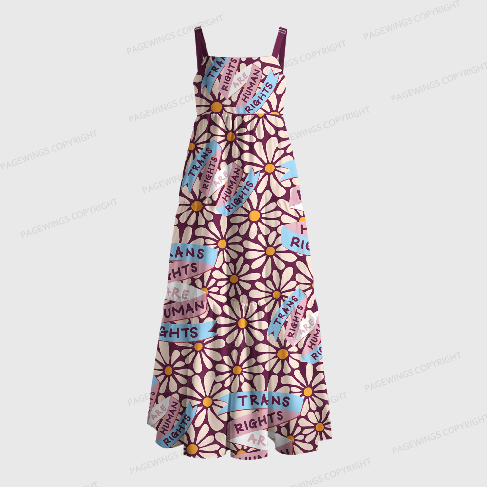 Pagewings Trans Rights Are Human Rights Maxi Dress