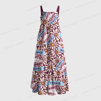 Pagewings Trans Rights Are Human Rights Maxi Dress