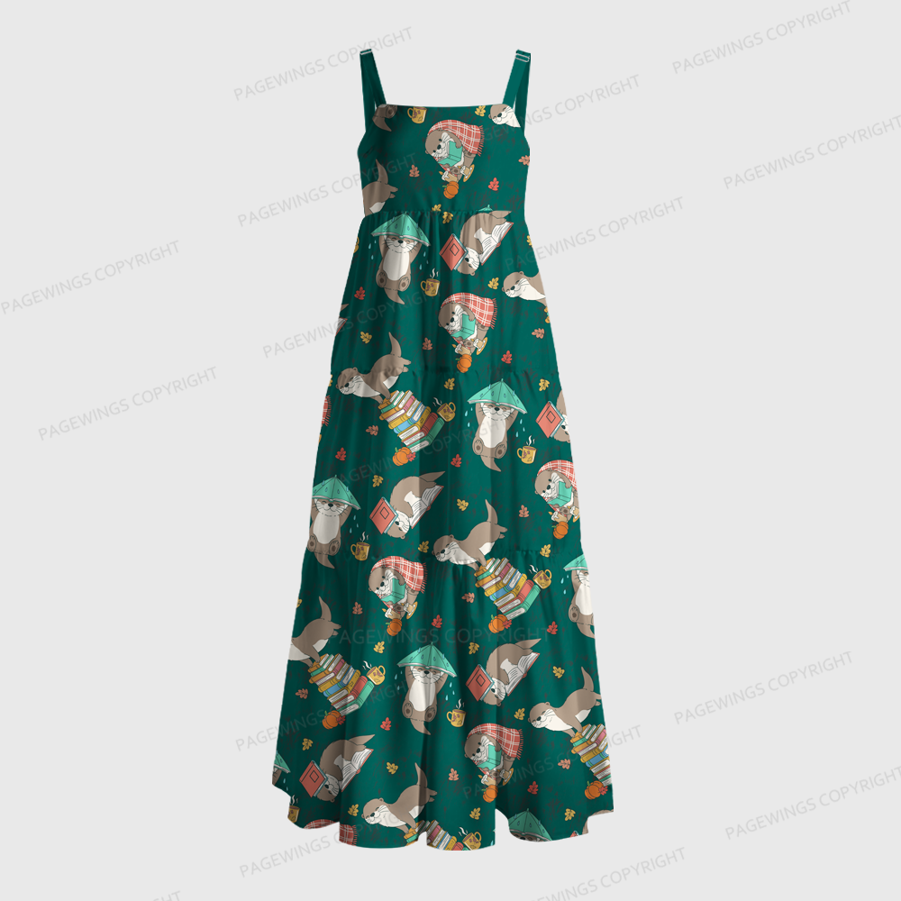 Pagewings Forest Readers Maxi Dress