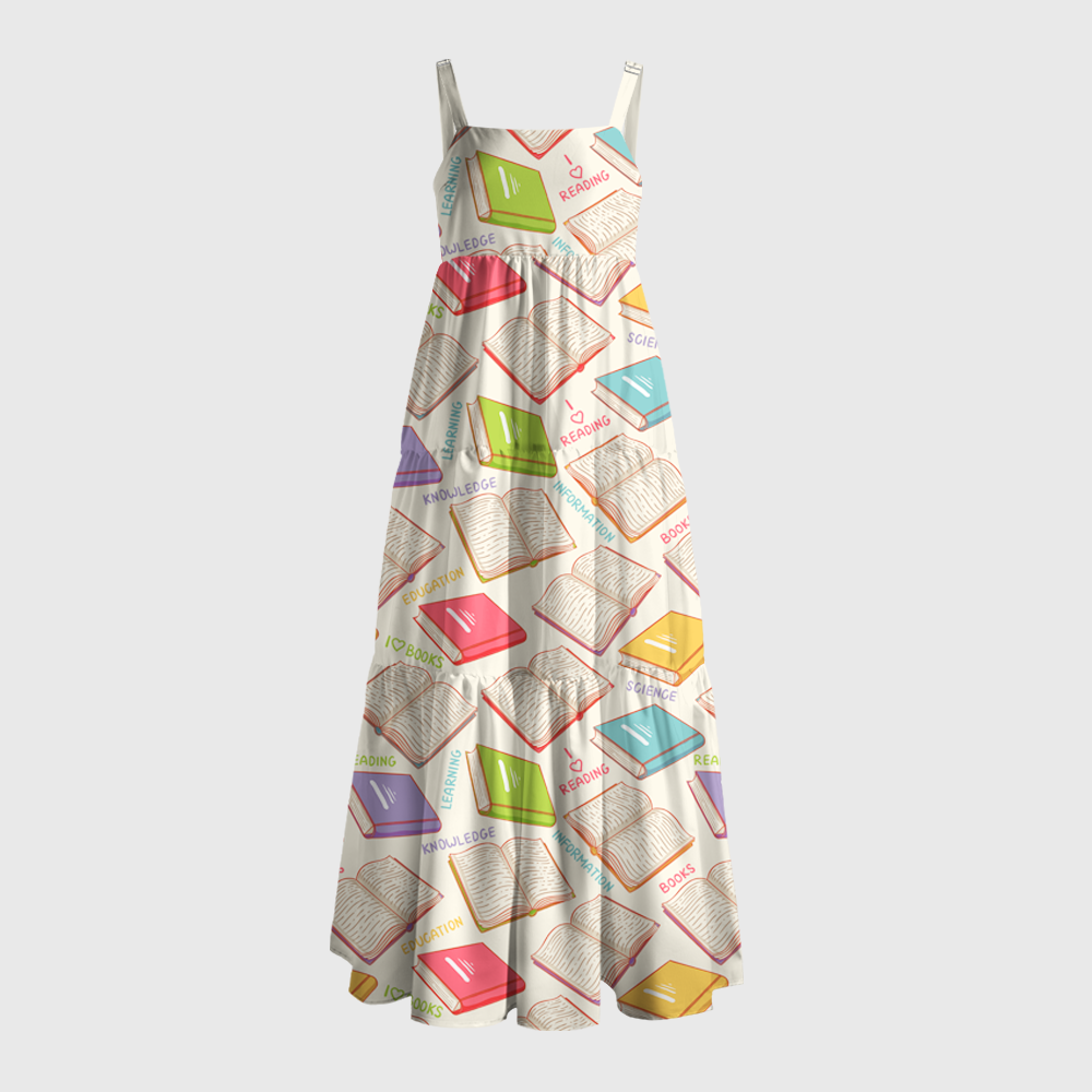 Pagewings Reading Summer Maxi Dress