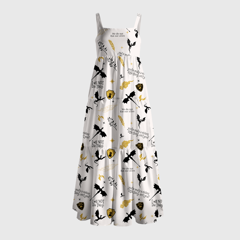 Pagewings I Will Not Die Today Maxi Dress