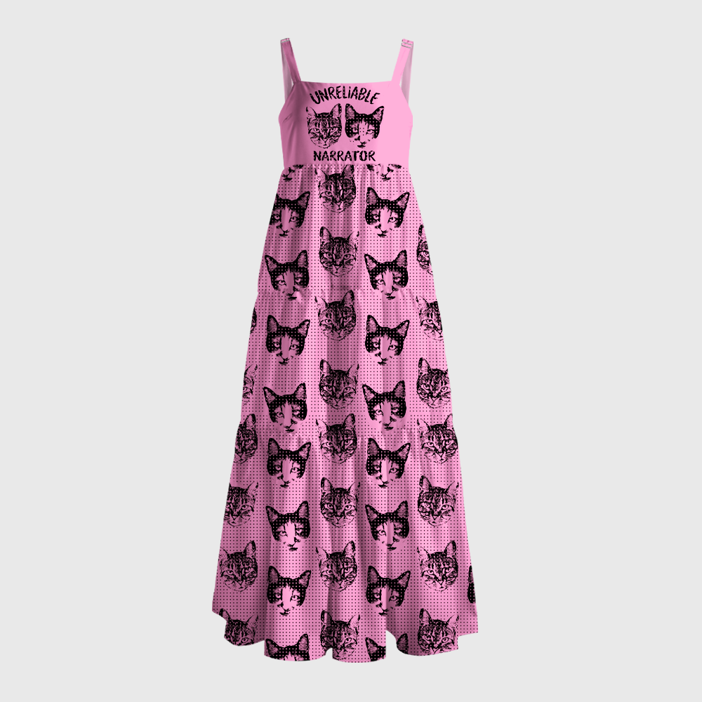 Pagewings Unreliable Narrator Maxi Dress