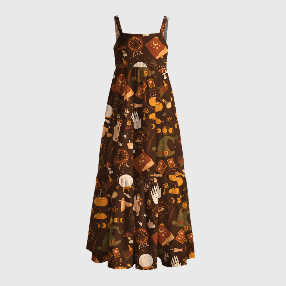 Pagewings Square Neck One More Chapter Maxi Dress