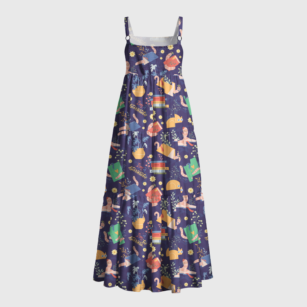 Pagewings Cozy Book Lover Maxi Dress